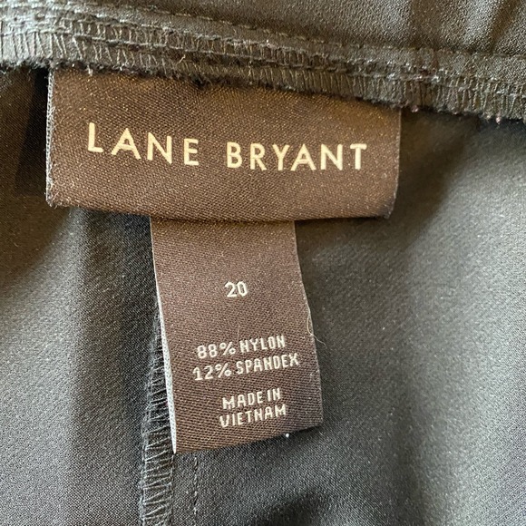 Lane Bryant Black Ponte Crop Dress Pants Zip Pockets Size 20 Womens - Picture 6 of 6